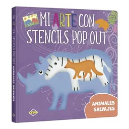 Mi Arte Con Stencils Pop Out. Animales Salvajes