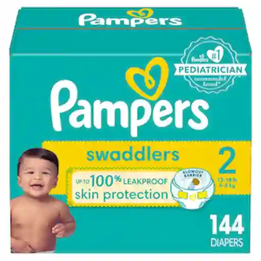 Pampers Pañal Baby Swaddlers Talla 2