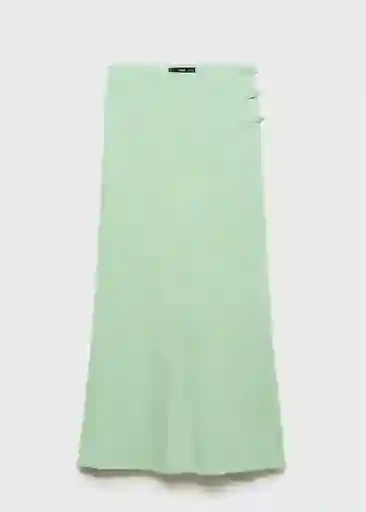 Falda Laguna Verde Pastel Talla M Mujer Mango