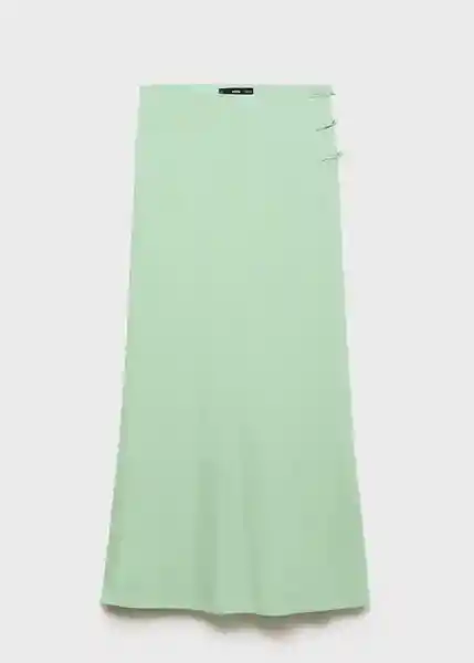 Falda Laguna Verde Pastel Talla M Mujer Mango