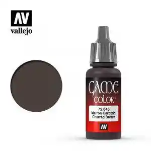 Vallejo Pintura Acrílica Game Color Marrón Carboniz 17 mL