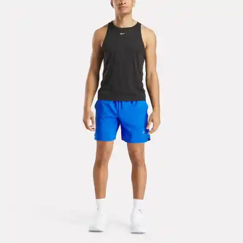 Reebok Pantaloneta Para Correr Running de Hombre Azul Talla S