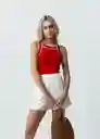 Esqueleto Tejido Mujer Rojo Adrenalina Medio T L 082G026 Naf Naf