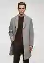 Abrigo Carpi Gris Medio Vigoré Talla XL Hombre Mango