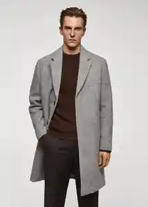 Abrigo Carpi Gris Medio Vigoré Talla XL Hombre Mango