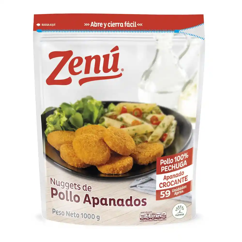 Zenú Nuggets de Pollo Apanados