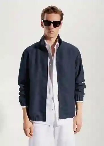 Chaqueta Pula Navy Talla M Hombre Mango