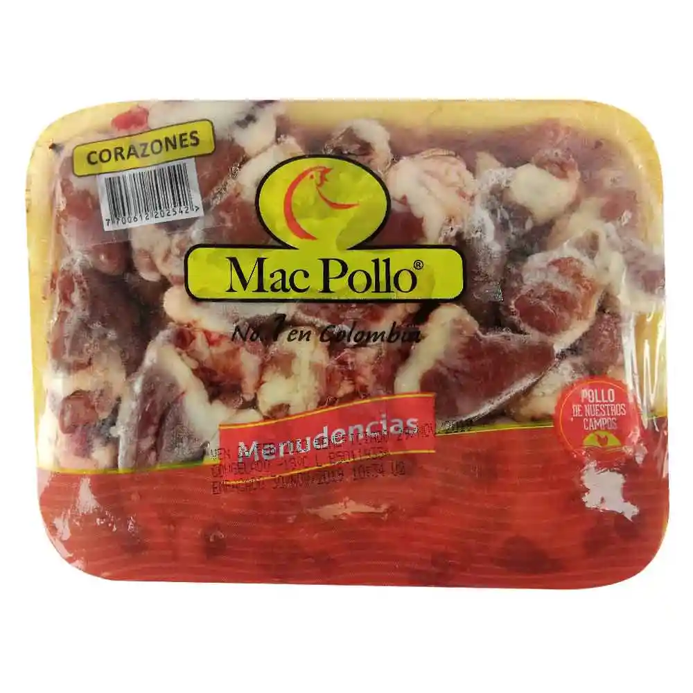 Corazones Mac Pollo X500 G