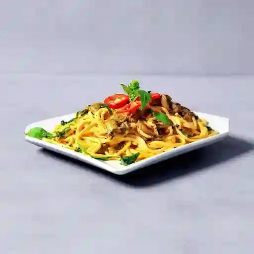 Pasta Tradicional con Champiñones