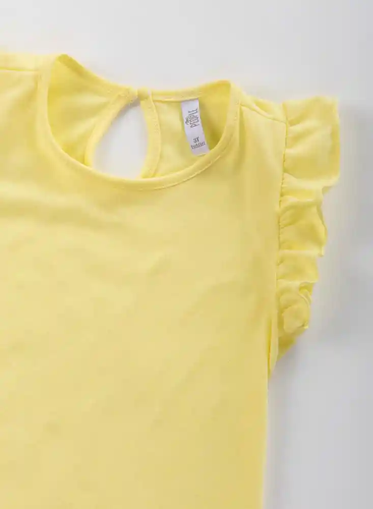 Blusa Manga Corta 12/18 Meses Amarillo Ref: 69008 People