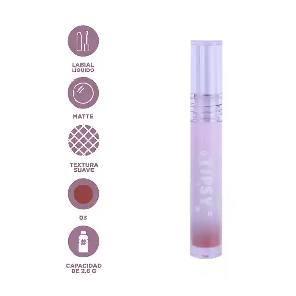 Labial Líquido Tipsy Series 03 Miniso