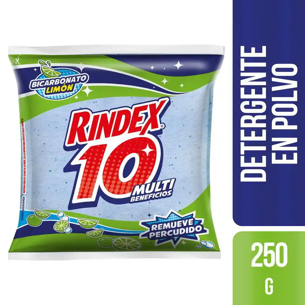 Rindex Detergente 10 Multi Beneficios en Polvo