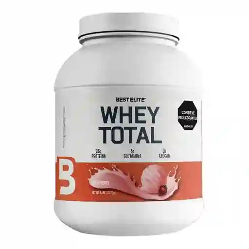 Best Elite Proteína de Suero Aislado Bcaas y Glutamina Fresa
