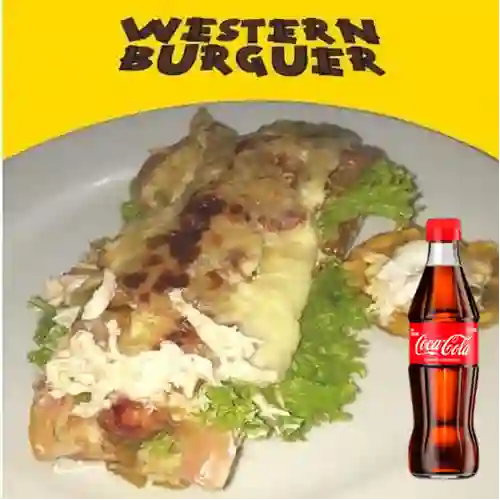 Combo Perro Mixto Western + Coca Cola Original 300ML