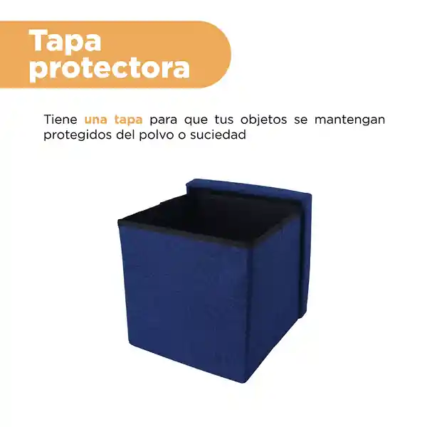 Organizador de Tela Plegable Cuadrada Azul Miniso