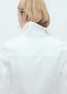Chaqueta Cazadora New Vicky Blanco Talla M Mujer Mango