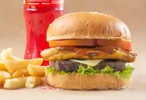 Hamburguesa Pollo y Carne en Combo