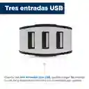 Cargador de Coche de 3 Puertos Usb Negro Modelo Sc320 Miniso