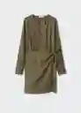 Vestido Piki Khaki Talla 26 Mujer Mango