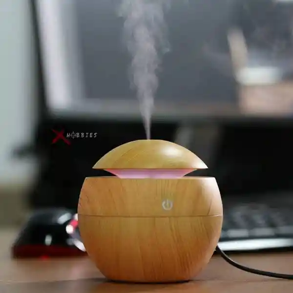 Humidificador Domo Madera Café Claro