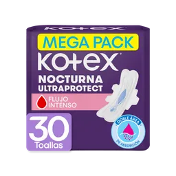 Kotex Toalla Higiénica Nocturna con Alas