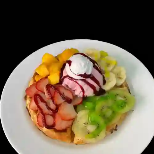 Waffles Frutas Gelato