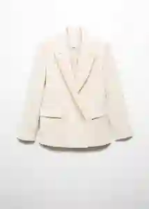 Blazer Americana Tempo Crudo Talla L Mujer Mango