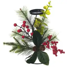 Candelabro Verde 25 cm 831-Mxmas67-2407B Finlandek