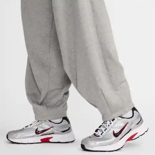 Nike Pantalón M Club Ft Oversized de Hombre Gris Talla M
