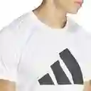 Adidas Camiseta Run It Tee Para Hombre Blanco Talla L