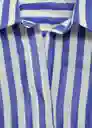 Camisa Clariet Celeste Talla S Mujer Mango