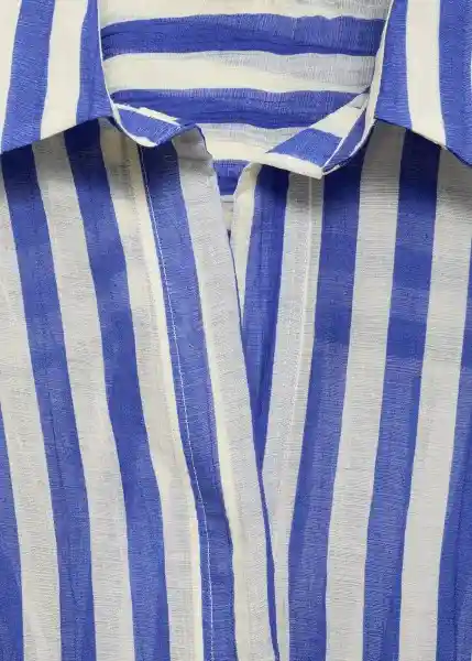 Camisa Clariet Celeste Talla S Mujer Mango