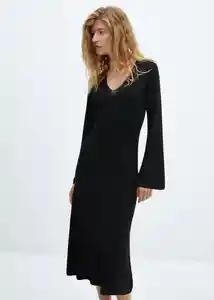 Vestido Kling-a Negro Talla XS Mujer Mango