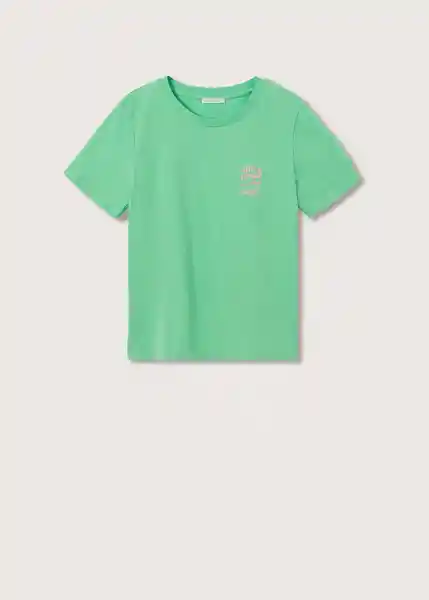 Camiseta Psgrue Verde Talla S Mujer Mango