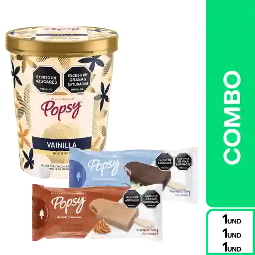 Combo Popsy Litro Vainilla + Paleta Mixta