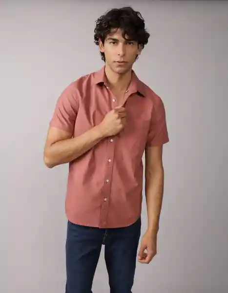 Camisa Hombre Rojo Talla Large 2728608 American Eagle