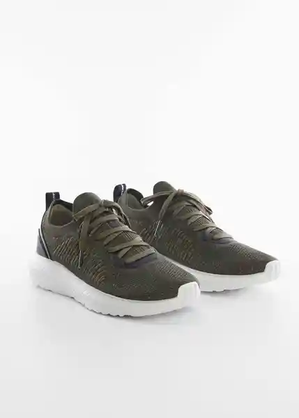 Tenis Deportivos Travel 2 Khaki Talla 39 Hombre Mango