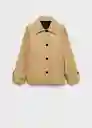 Abrigo Parka Tropic Camel Talla S Mujer Mango