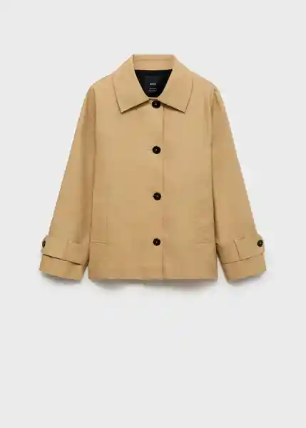 Abrigo Parka Tropic Camel Talla S Mujer Mango