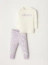 Pijama Manga Larga 5T - Violeta