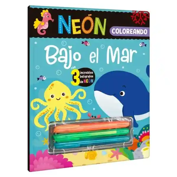 Colección Neón + 3 Increíbles Bolígrafos de Neón Bajo el Mar