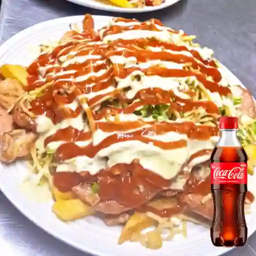 Combo Salchipapa Super Street +Cocacola Orig 400ml