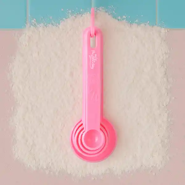 Juego de Cucharas Medidoras Serie Mis Pastelitos Rosa Miniso