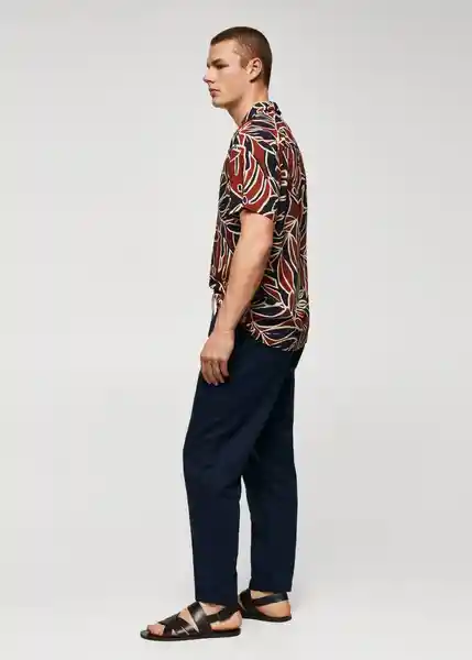 Camisa Ciotat Granate Talla L Hombre Mango