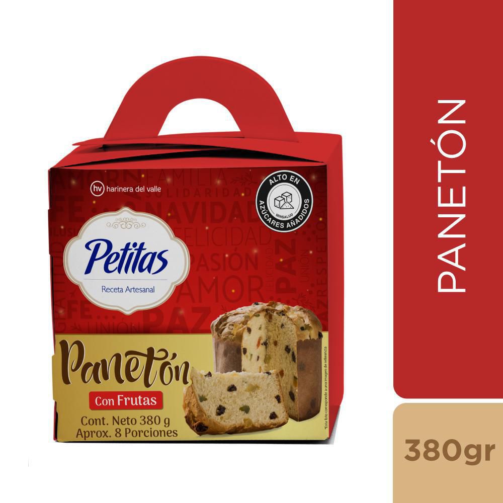 Petitas Panetón con Frutas 380 g
