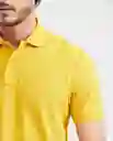 Camiseta Polo Clasic Amarillo Ópaco Oscuro L Chevignon