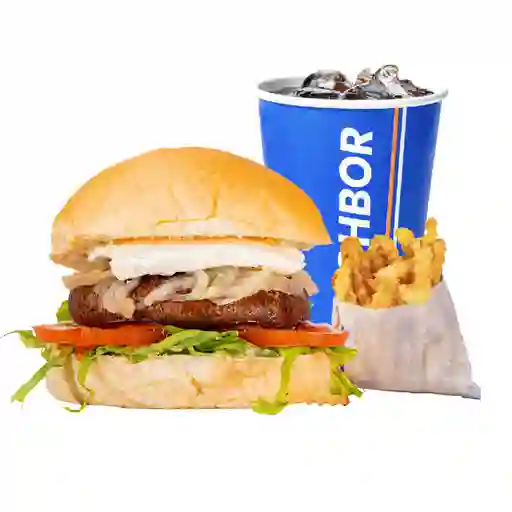 Veggie burger en combo