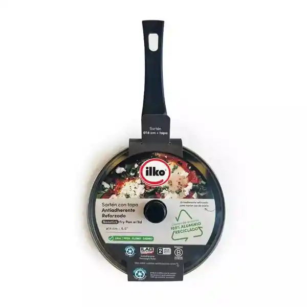 Ilko Sartén Con Tapa Every Day Aluminio Antiadherente 14 cm 1102