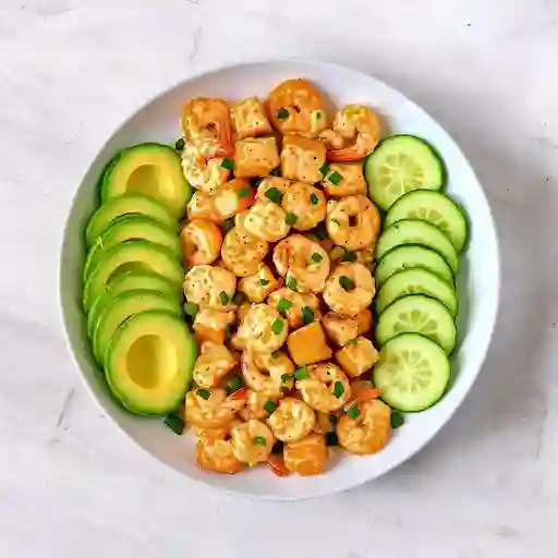 Salmon Queso Crema Y Camarones