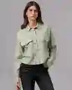Camisa Mujer Verde Golfo Medio Talla XL 90694 Rifle
